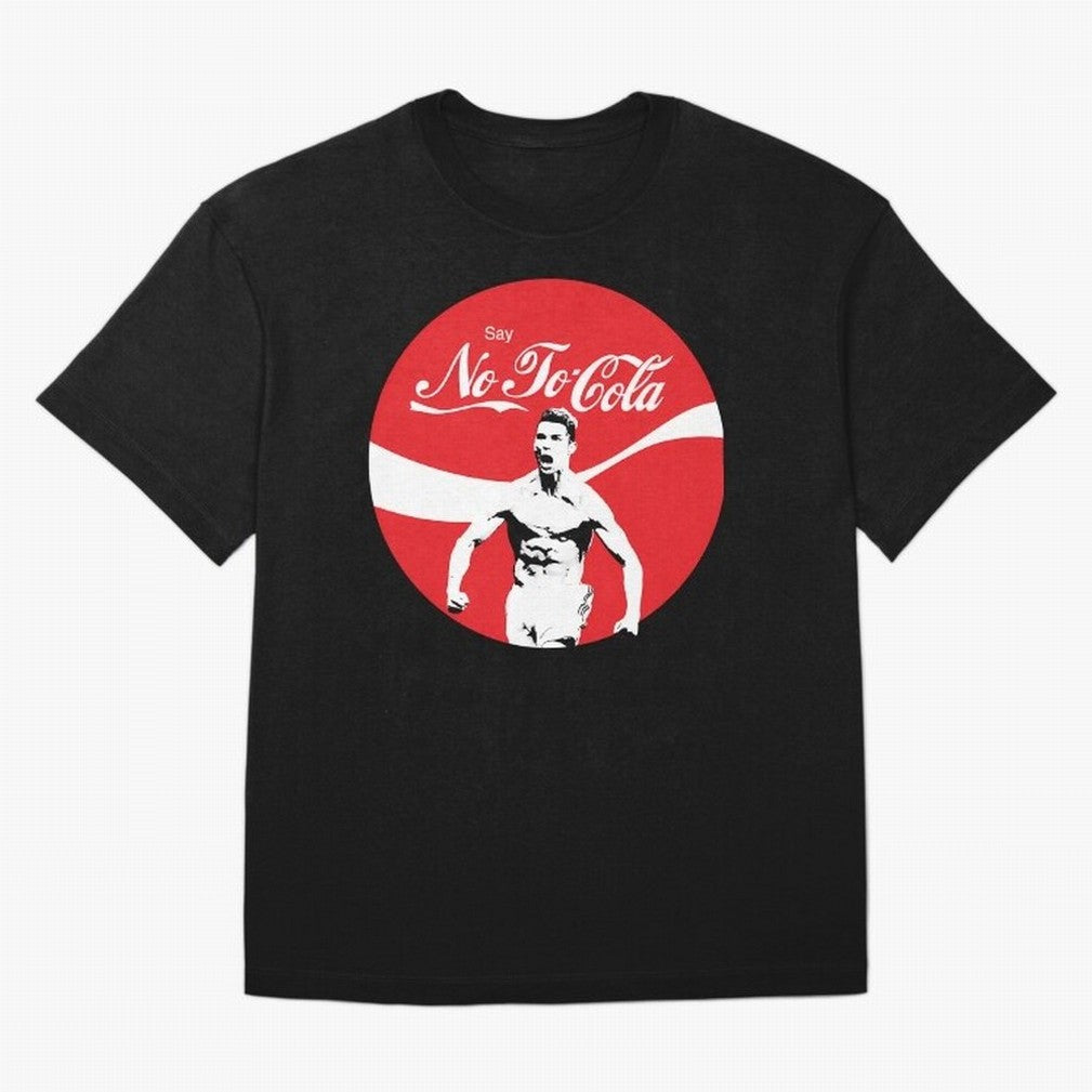 Cristiano Ronaldo - Say No To Cola Oversized T-Shirt Spotlight FIFA World Cup 2026 Spirit, Filled with England and Germany, CR7, Retro Football Energy, Iconic Rivalries, Trophy Chase Drama and Stadium Atmosphere; Perfect for Supporters Who Want