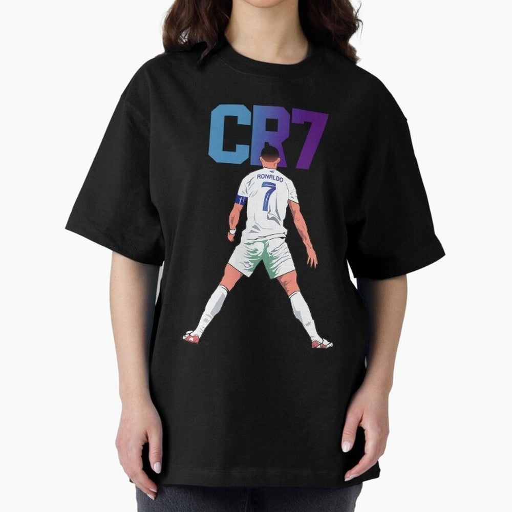 CR7 Oversized T-Shirt Make Every Match About the FIFA World Cup 2026 Group Stage Journey through Messi, CR7 and Mbappe Highlights, France and Portugal Pride, Vintage Soccer Flavor, Modern Football Stars, National Flags and Final Night Emotion;