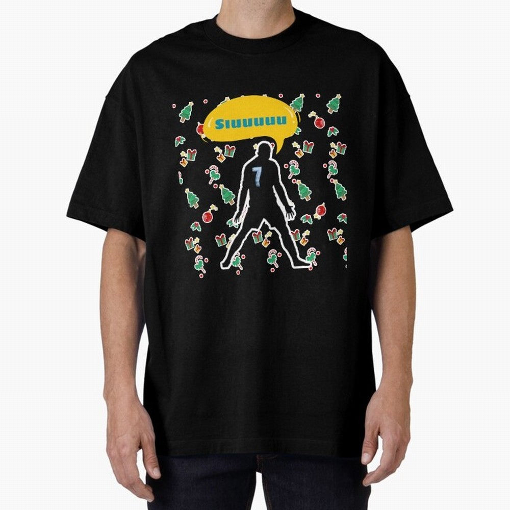 Siuuu christmas CR7 Oversized T-Shirt Bring International Match Energy to FIFA World Cup 2026 Celebrating CR7, England Energy, Football History, Final Match Energy, Crowd Noise and Once in a Lifetime Moments; Made for Die Hard Supporters, Soccer