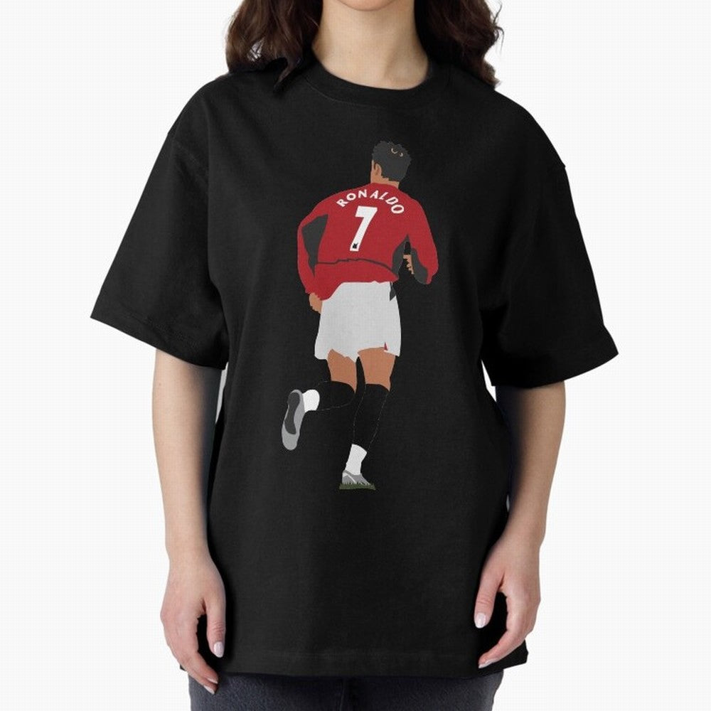 Ronaldo - Man Utd - 2004 Oversized T-Shirt Celebrate Rivalries and Pride in Match Day Hype around FIFA World Cup 2026 Group Stage, Mbappe and Neymar, Brazil, Sports Nostalgia, International Competition, Famous Players and Unforgettable Victories;