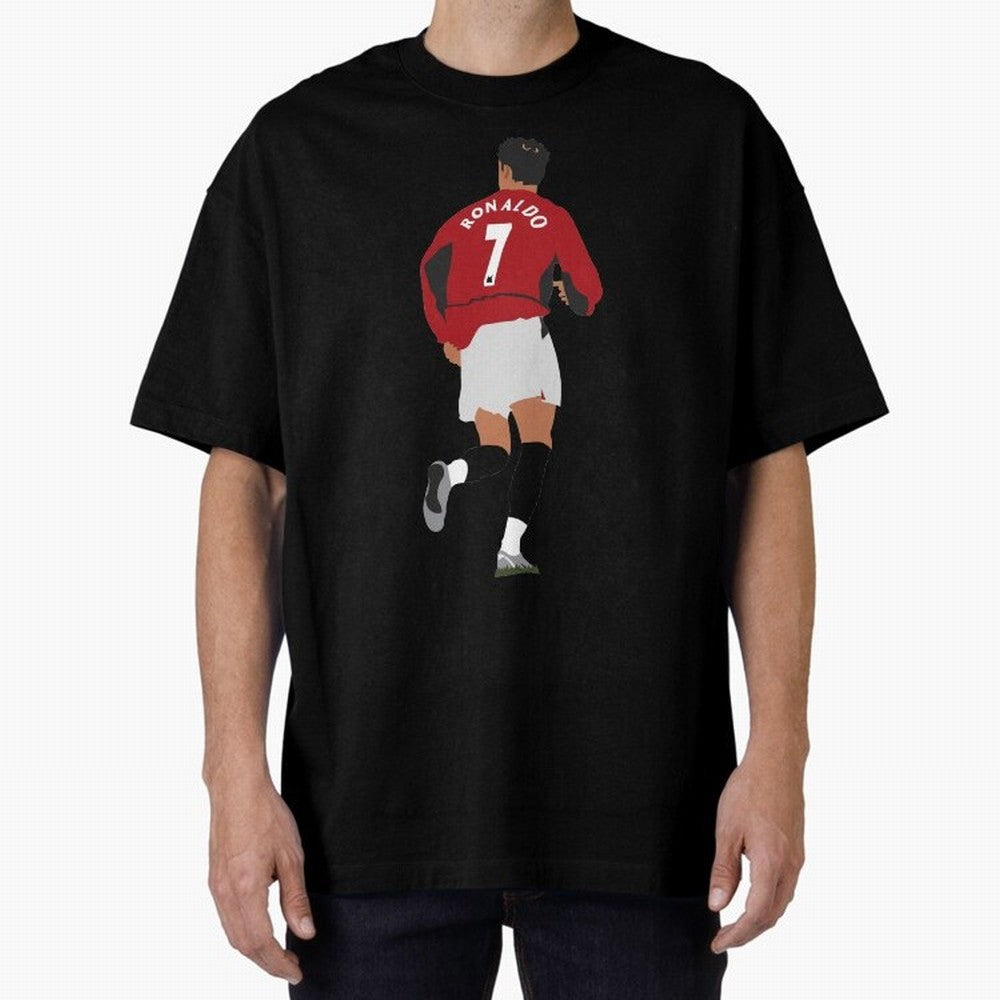 Ronaldo - Man Utd - 2004 Oversized T-Shirt Celebrate Rivalries and Pride in Match Day Hype around FIFA World Cup 2026 Group Stage, Mbappe and Neymar, Brazil, Sports Nostalgia, International Competition, Famous Players and Unforgettable Victories;