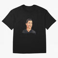 Cristiano Ronaldo Vector Art Graphics Design Oversized T-Shirt Capture FIFA World Cup 2026 Group Stage for Fans of Haaland and England and Germany, Bringing Football Passion, Legendary Performances, Festival Vibes and Supporter Community; Made for