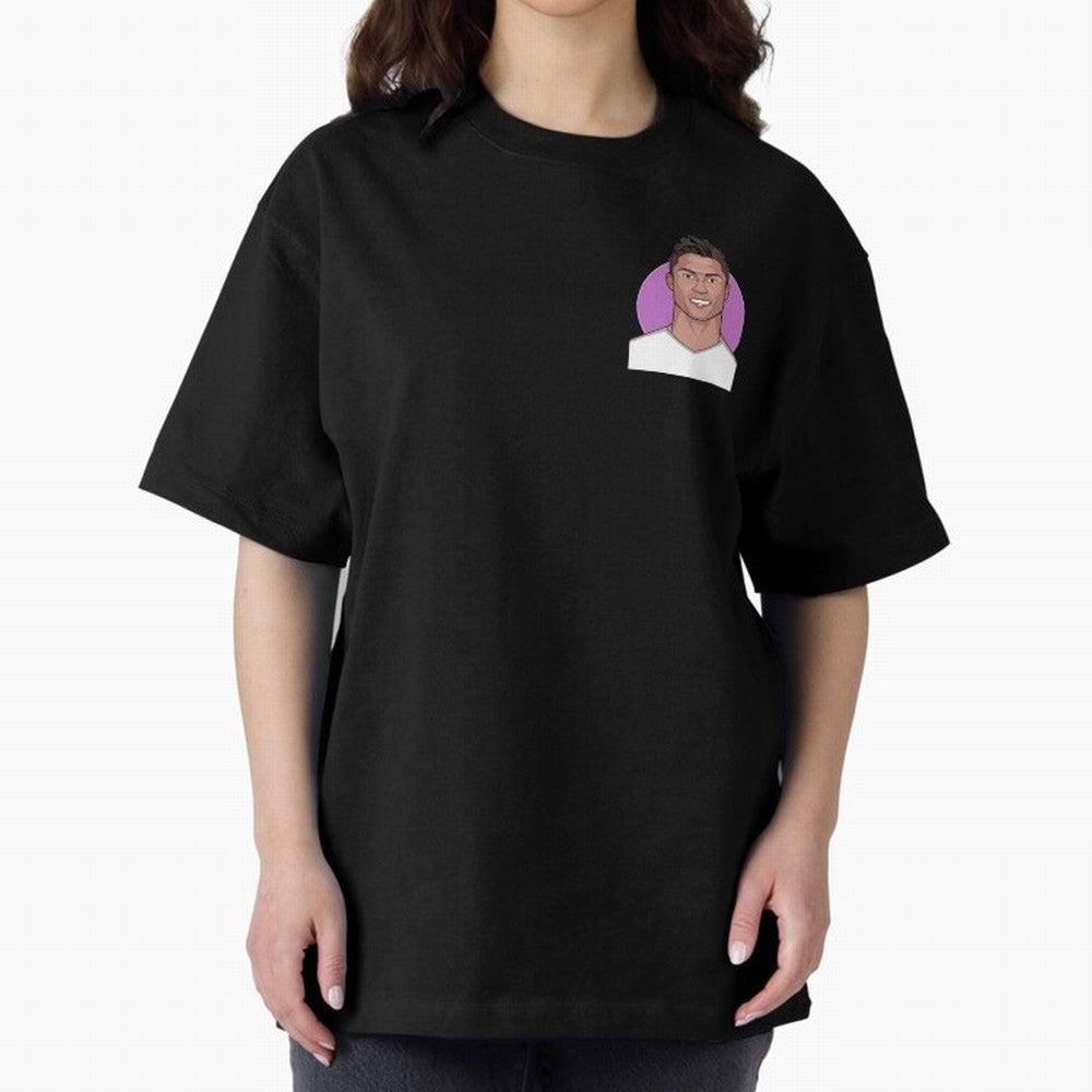 Cristiano 2015/2016 Oversized T-Shirt Honor Football Greatness during FIFA World Cup 2026 Group Stage for Fans of Messi, CR7 and Mbappe and Portugal, Bringing Vintage Soccer Flavor, Modern Football Stars, National Flags and Final Night Emotion;