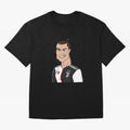 CR J Oversized T-Shirt Stand with Match Day Hype around FIFA World Cup 2026 Group Stage, Neymar, Haaland and Cristiano Ronaldo, France and Portugal, Champion Mindset, Group Stage Buzz, Knockout Tension and Passionate Fan Culture; Perfect for Fans,