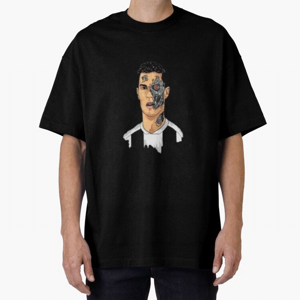 Cristiano Ronaldo isn't a Human Oversized T-Shirt Show Support during the FIFA World Cup 2026 Journey through Haaland Highlights, Argentina and Brazil Pride, Vintage Soccer Flavor, Modern Football Stars, National Flags and Final Night Emotion;