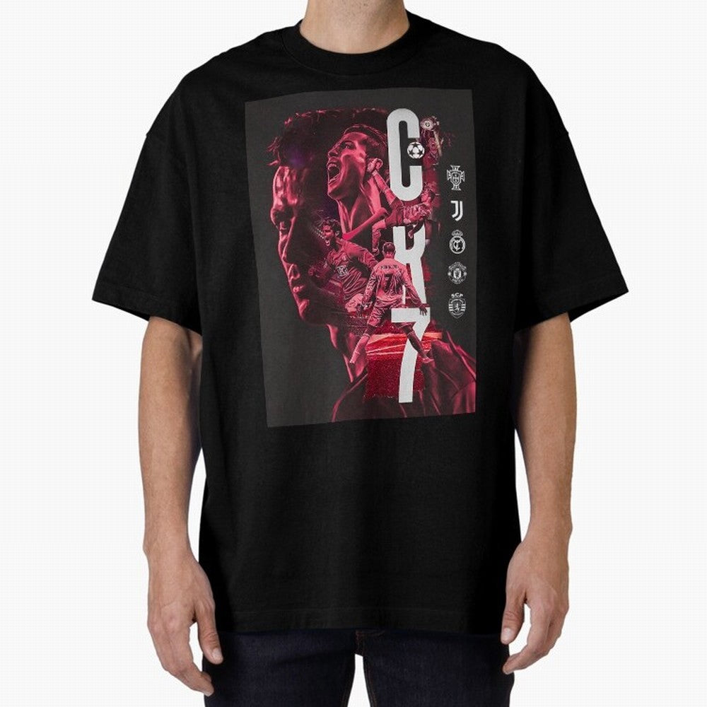 CR7 Oversized T-Shirt Celebrate Global Passion for FIFA World Cup 2026 Group Stage Featuring Neymar, Argentina and Brazil Energy, Stadium Memories, Football Loyalty, International Chants and Championship Tradition; Perfect for Fans, Collectors,