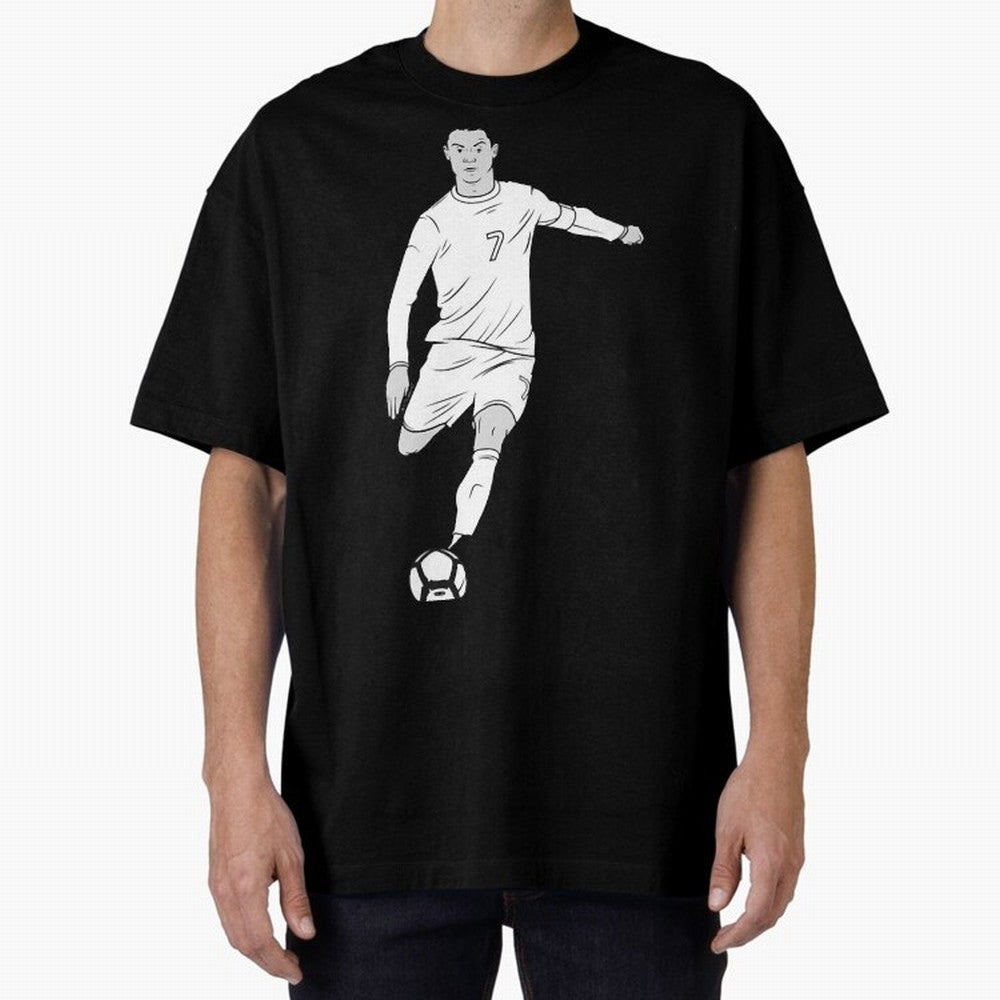 Cristiano Ronaldo Oversized T-Shirt Fuel FIFA World Cup 2026 for Fans of Neymar and Spain and Netherlands, Bringing Stadium Chants, National Pride, Trophy Dreams and Unforgettable Football Memories; Perfect for Fans, Collectors, Family Gatherings,