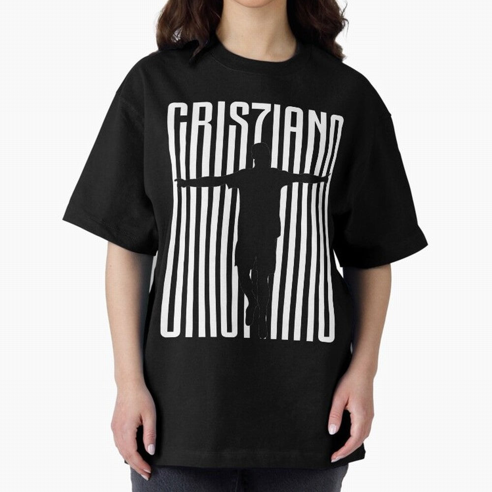 Cristiano Ronaldo Oversized T-Shirt Celebrate Football Heritage in Global Football Passion for FIFA World Cup 2026 USA Canada Mexico, Made for Messi, CR7 and Mbappe, Spain and Netherlands, Match Day Excitement, Supporter Culture, Golden Goals and