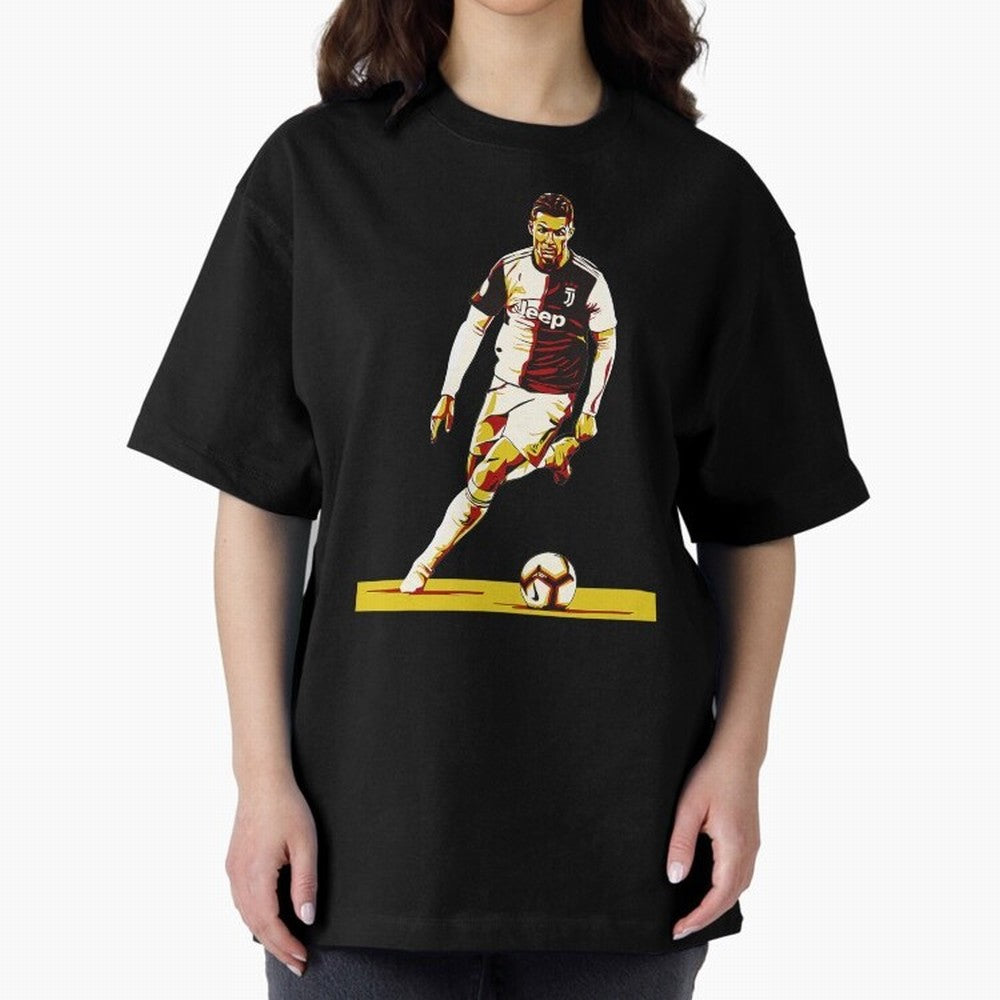 Cristiano Ronaldo Oversized T-Shirt Support Your Favorite Stars during the FIFA World Cup 2026 USA Canada Mexico Journey through Haaland Highlights, Brazil Pride, Sports Nostalgia, International Competition, Famous Players and Unforgettable