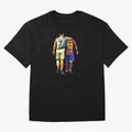 Cristiano Ronaldo And Messi Wpap Art Oversized T-Shirt Turn Football Passion into FIFA World Cup 2026 Group Stage Spirit, Inspired by Argentina, CR7 and Messi, Match Day Excitement, Supporter Culture, Golden Goals and Global Football Passion; Ideal