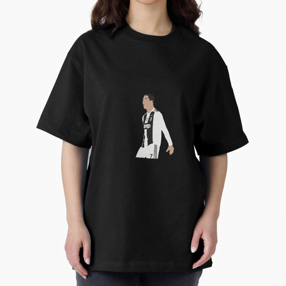 Juventus Cristiano Ronaldo Cartoon Oversized T-Shirt Turn Football Passion into Global Football Passion for FIFA World Cup 2026, Celebrating Messi, Neymar and Mbappe, Netherlands, Football Festival Excitement, Trophy Ambitions, Country Rivalries