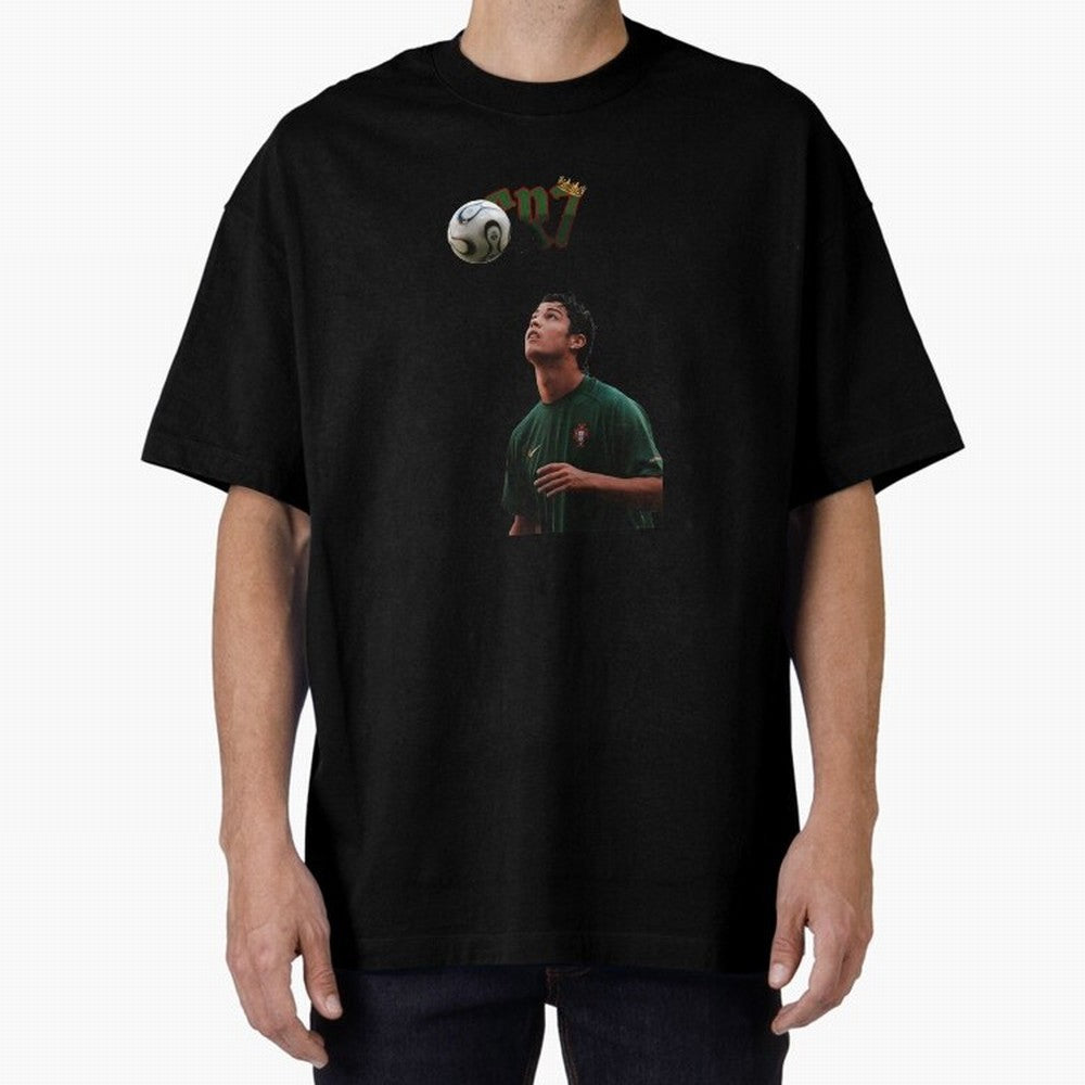 Cristiano Ronaldo Oversized T-Shirt Remember Match Day Hype around FIFA World Cup 2026, Neymar, Haaland and Cristiano Ronaldo, England and Germany, Worldwide Fan Energy, Dramatic Goals, Stadium Lights and Championship Celebrations; Great for Watch