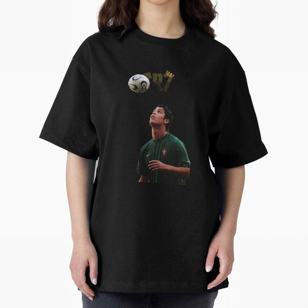 Cristiano Ronaldo Oversized T-Shirt Remember Match Day Hype around FIFA World Cup 2026, Neymar, Haaland and Cristiano Ronaldo, England and Germany, Worldwide Fan Energy, Dramatic Goals, Stadium Lights and Championship Celebrations; Great for Watch