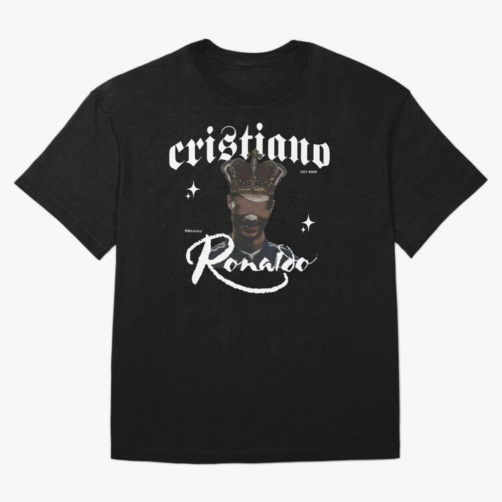 CR7 King edition Oversized T-Shirt Discover FIFA World Cup 2026 USA Canada Mexico Spirit, Featuring Germany, Messi and Cristiano Ronaldo, Stadium Chants, National Pride, Trophy Dreams and Unforgettable Football Memories; Perfect for Fans,