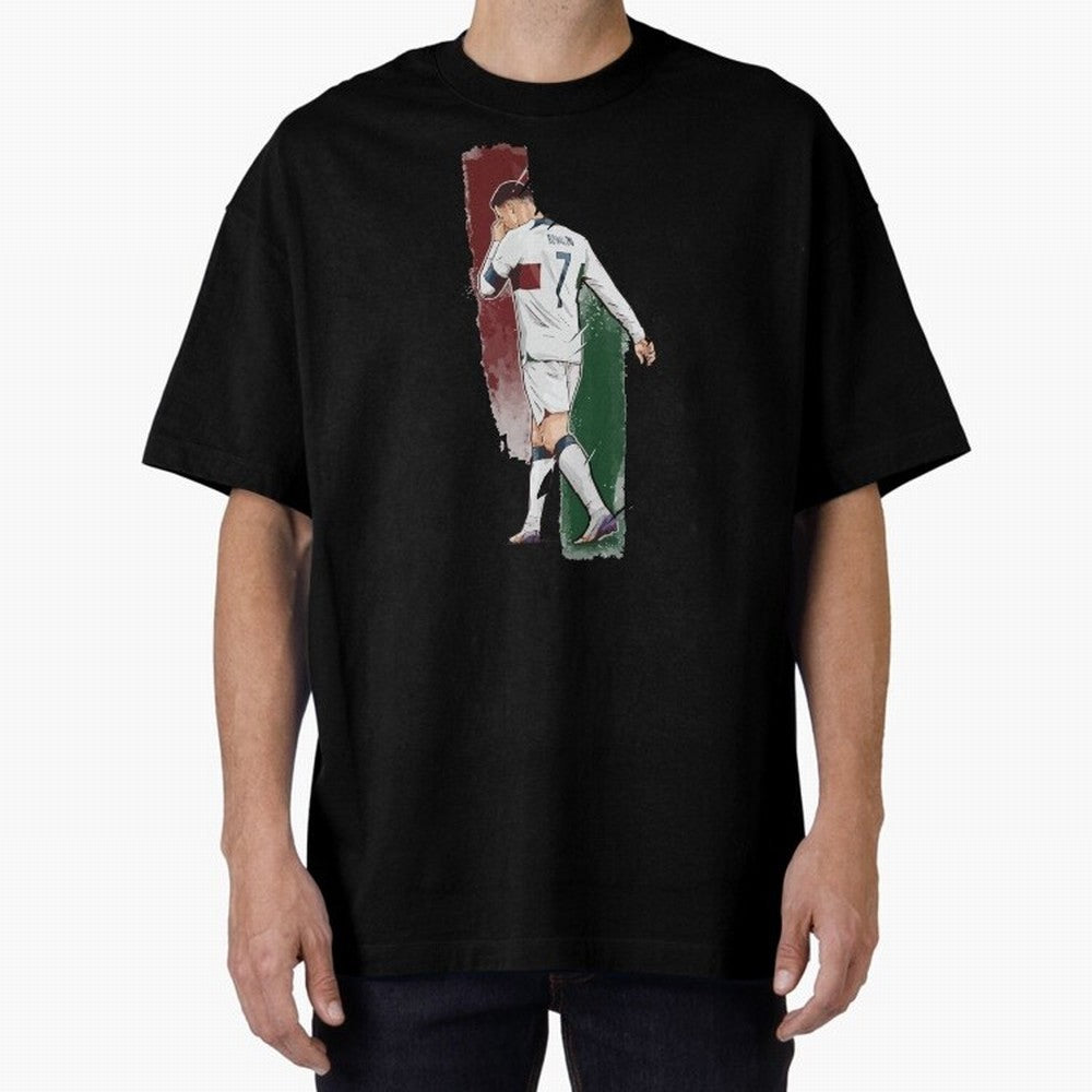 Ronaldo Crying World Cup 2022 Oversized T-Shirt Remember FIFA World Cup 2026 Connected to Mbappe and Neymar, England and Germany Energy, Stadium Memories, Football Loyalty, International Chants and Championship Tradition; Perfect for Supporters Who