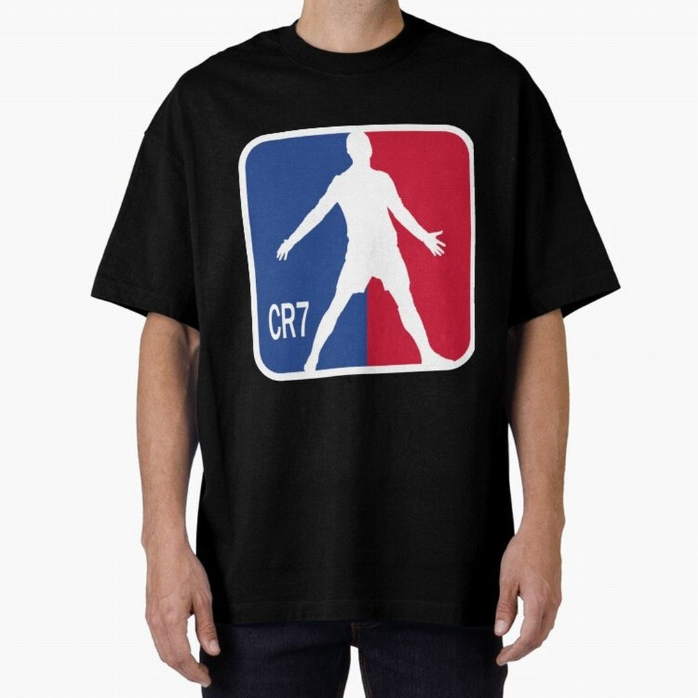 Cristiano Ronaldo 1 Oversized T-Shirt Bring Match Day Fire to Global Football Passion for FIFA World Cup 2026 Group Stage, Celebrating CR7, Argentina and Brazil, Supporter Pride, Iconic Celebrations, Legendary Names and Global Match Day Energy;