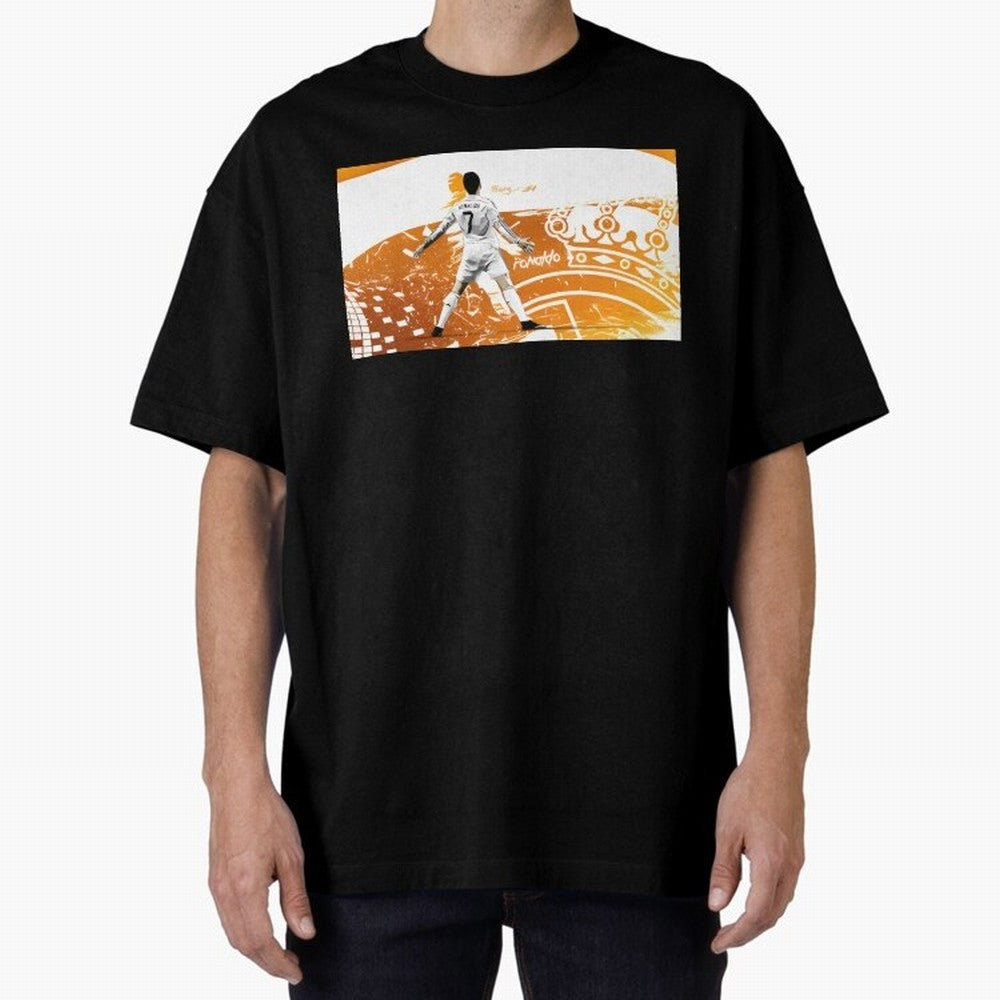 Cristiano Ronaldo Oversized T-Shirt Celebrate Golden Goal Energy in FIFA World Cup 2026 USA Canada Mexico for Fans of Mbappe and Neymar and England and Germany, Bringing Game Day Rituals, Football Legends, Country Pride and the Road to the Final;
