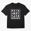 Cristiano Ronaldo Minimalism Silhouette Oversized T-Shirt Feel the Roar of FIFA World Cup 2026 Group Stage Spirit, Inspired by Spain, Mbappe and Neymar, Football Passion, Legendary Performances, Festival Vibes and Supporter Community; Built for
