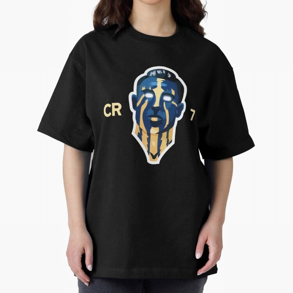 Cristiano Ronaldo Oversized T-Shirt Celebrate Classic Football Spirit in FIFA World Cup 2026 USA Canada Mexico for Fans of Haaland and England, Bringing Football Festival Excitement, Trophy Ambitions, Country Rivalries and Star Player Buzz; Great