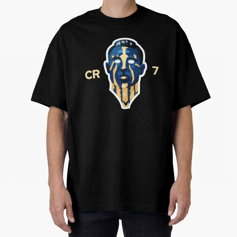 Cristiano Ronaldo Oversized T-Shirt Celebrate Classic Football Spirit in FIFA World Cup 2026 USA Canada Mexico for Fans of Haaland and England, Bringing Football Festival Excitement, Trophy Ambitions, Country Rivalries and Star Player Buzz; Great