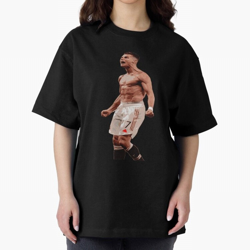 cristiano ronaldo manchester united Oversized T-Shirt Support Your Favorite Stars during FIFA World Cup 2026 Group Stage Spirit, Filled with Netherlands, Messi, Stadium Memories, Football Loyalty, International Chants and Championship Tradition;