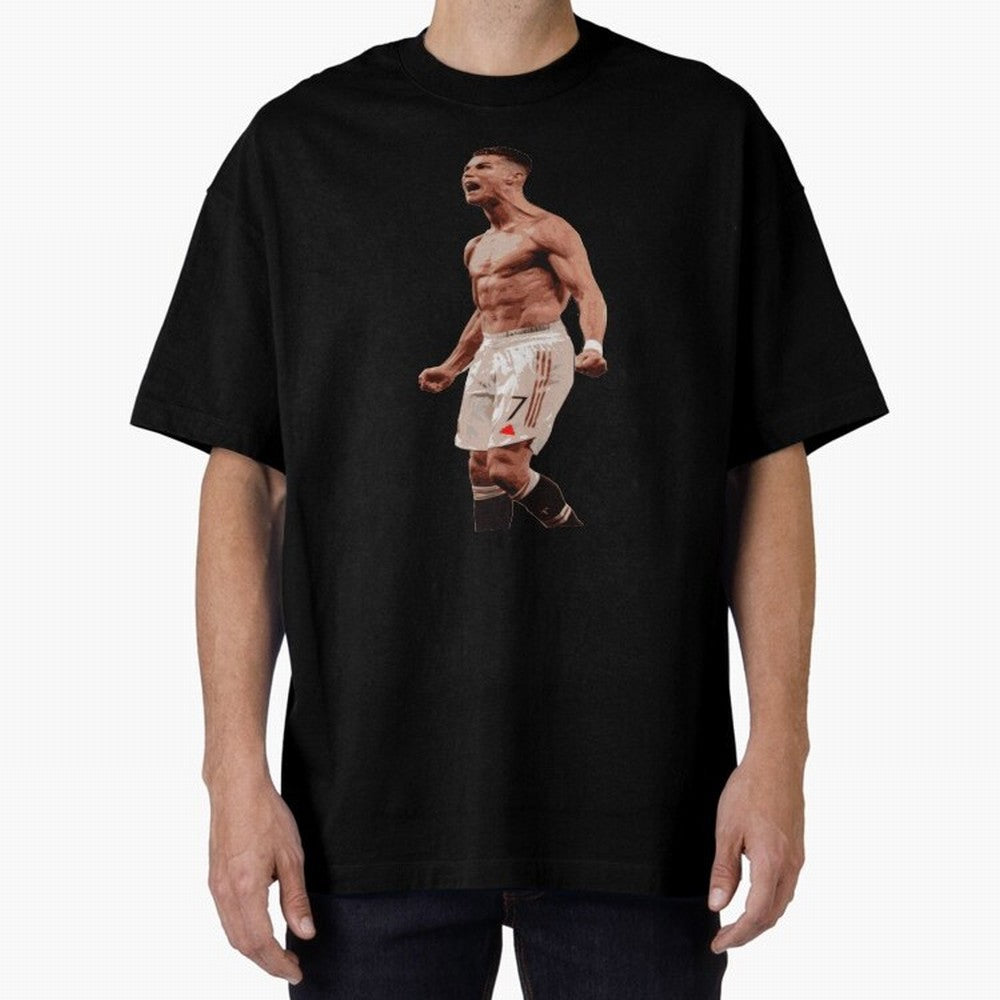 cristiano ronaldo manchester united Oversized T-Shirt Support Your Favorite Stars during FIFA World Cup 2026 Group Stage Spirit, Filled with Netherlands, Messi, Stadium Memories, Football Loyalty, International Chants and Championship Tradition;