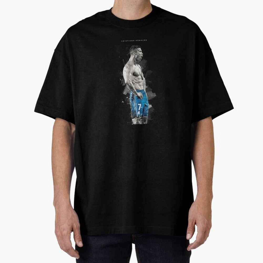 Cristiano Ronaldo Oversized T-Shirt Bring a Champion Mindset to FIFA World Cup 2026 Group Stage Spirit, Filled with England and Germany, Messi, Champion Mindset, Group Stage Buzz, Knockout Tension and Passionate Fan Culture; Made for Die Hard