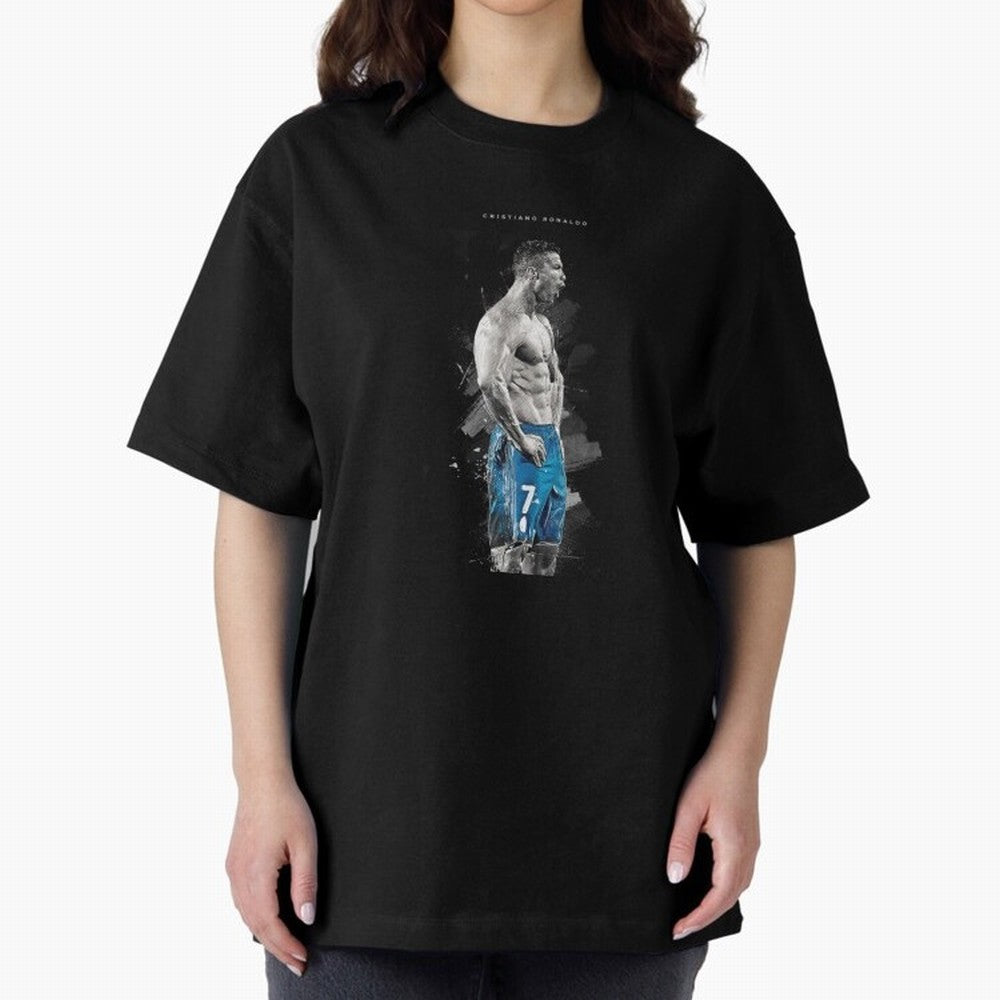 Cristiano Ronaldo Oversized T-Shirt Bring a Champion Mindset to FIFA World Cup 2026 Group Stage Spirit, Filled with England and Germany, Messi, Champion Mindset, Group Stage Buzz, Knockout Tension and Passionate Fan Culture; Made for Die Hard