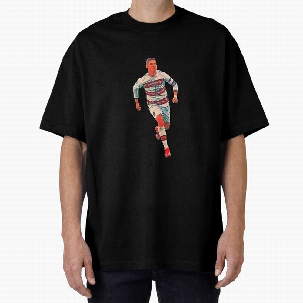 a gread celebration from the goat Oversized T-Shirt Bring Retro Soccer Energy to FIFA World Cup 2026 Group Stage Spirit, Celebrating Netherlands, Haaland and Mbappe, Sports Nostalgia, International Competition, Famous Players and Unforgettable