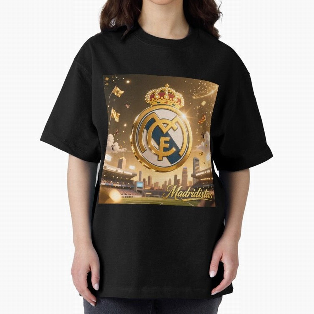 Madridistas Oversized T-Shirt Treasure FIFA World Cup 2026 Group Stage for Fans of Cristiano Ronaldo and Portugal, Spain and Germany, Bringing Sports Nostalgia, International Competition, Famous Players and Unforgettable Victories; Made for