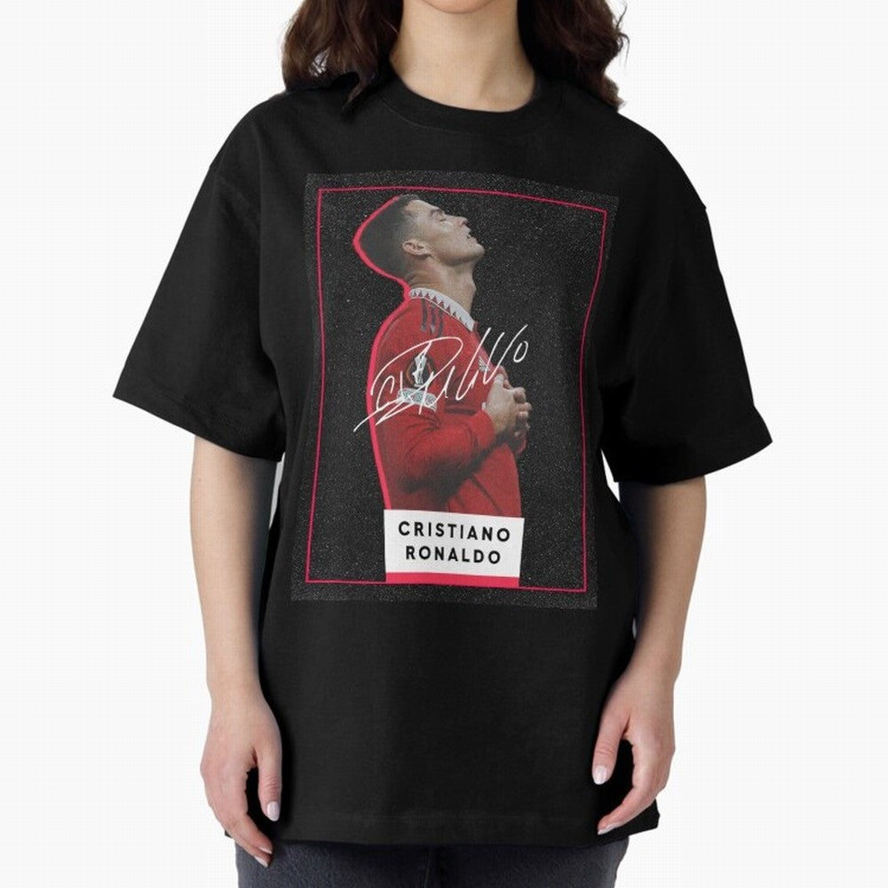 New Celebration Ronaldo Oversized T-Shirt Fuel the Hype around Match Day Hype around FIFA World Cup 2026 USA Canada Mexico, Messi, Neymar and Mbappe, Spain, Global Supporter Spirit, Legendary Goals, National Colors and Tournament Celebration;