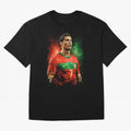 Cristiano Ronaldo Football Legend Oversized T-Shirt Show Support during Global Football Passion for FIFA World Cup 2026 Group Stage, Made for Haaland and Mbappe, Spain and Netherlands, Global Supporter Spirit, Legendary Goals, National Colors and