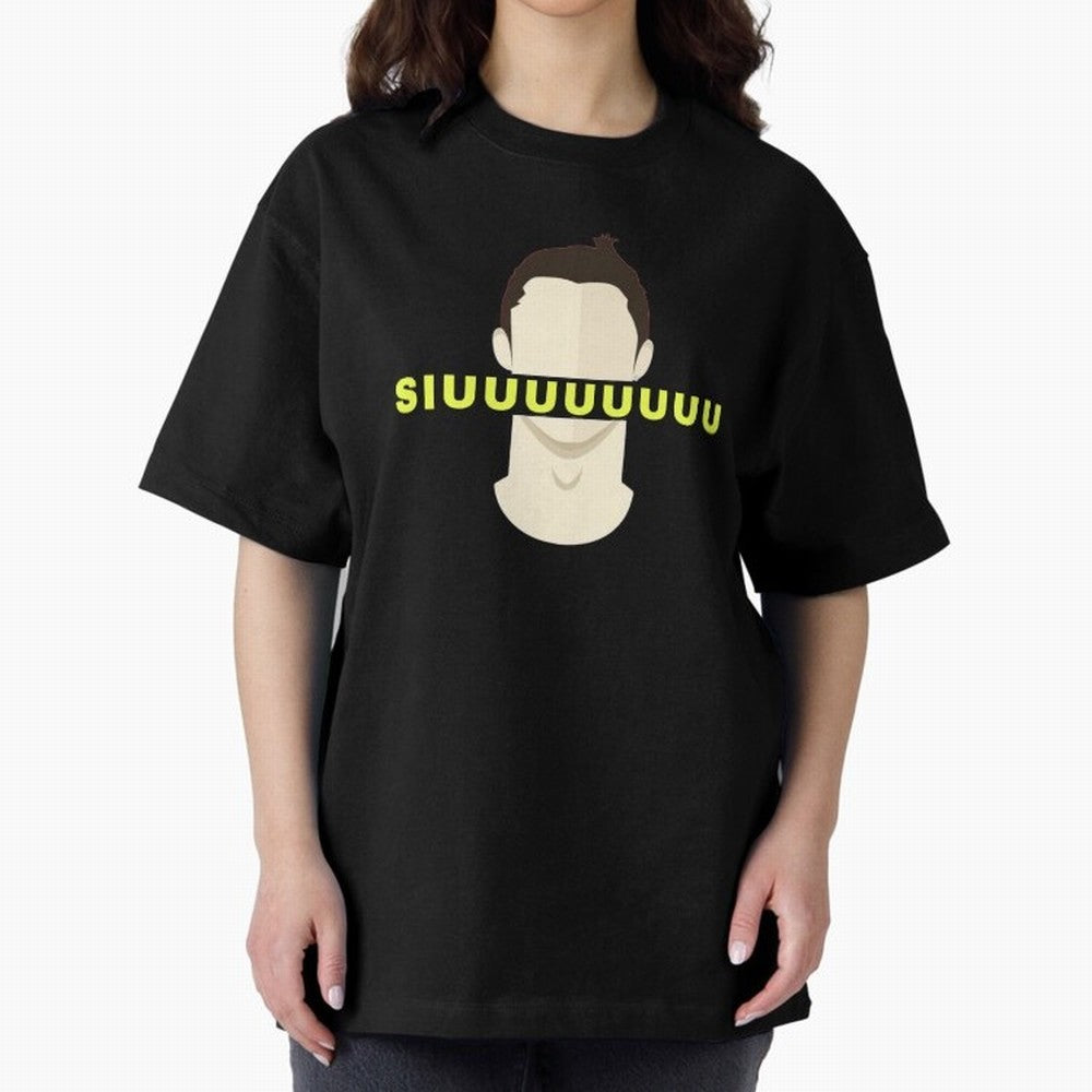 CR7 siuuu funny Oversized T-Shirt Live the Energy of Match Day Hype around FIFA World Cup 2026, Haaland and Mbappe, Portugal, Tournament Hype, Historic Matchups, Family Viewing Parties and Global Sports Pride; Perfect for People Who Love Argentina,
