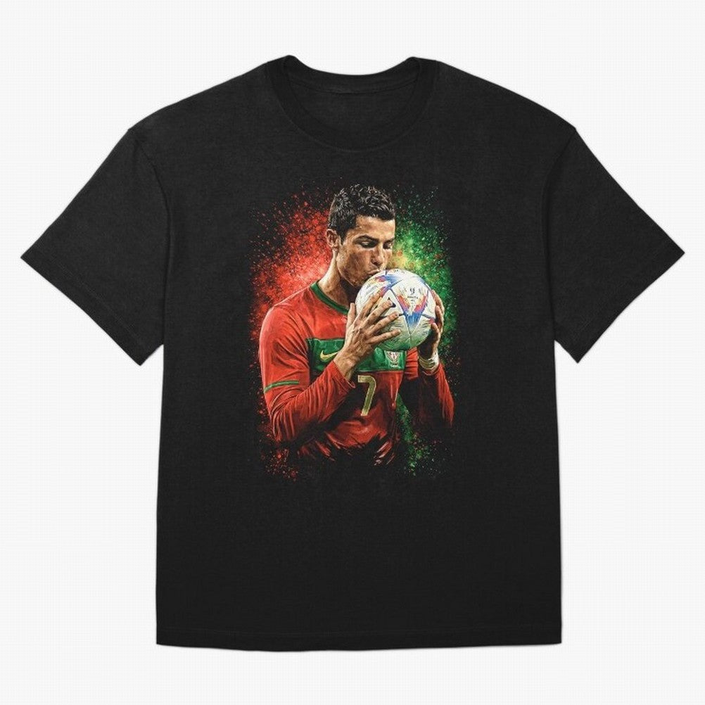 Cristiano Ronaldo Football Legend Oversized T-Shirt Discover FIFA World Cup 2026 Spirit, Driven by Spain, Messi, Supporter Pride, Iconic Celebrations, Legendary Names and Global Match Day Energy; Ideal for Fans Who Follow Messi, Cristiano Ronaldo,