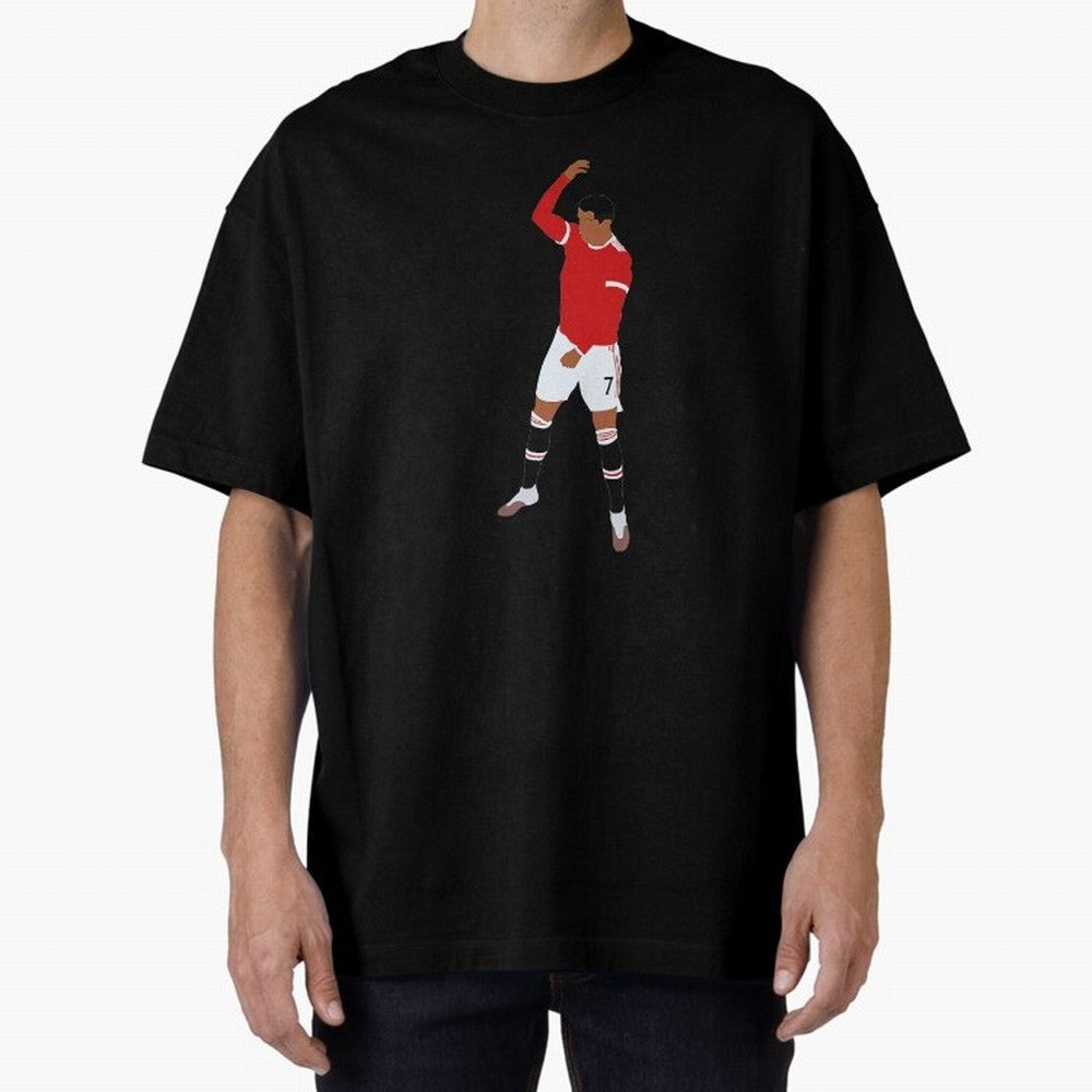 Cristiano Ronaldo Oversized T-Shirt Fuel the Hype around FIFA World Cup 2026 Spirit, Connected to Brazil, CR7 and Messi, Championship Spirit, Famous Goals, Roaring Crowds and International Football Unity; Perfect for People Who Love Argentina,