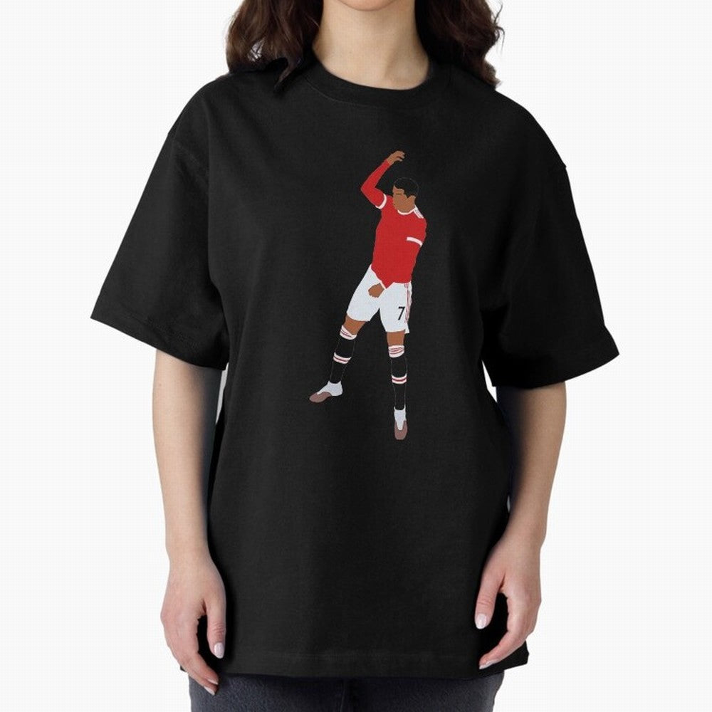 Cristiano Ronaldo Oversized T-Shirt Fuel the Hype around FIFA World Cup 2026 Spirit, Connected to Brazil, CR7 and Messi, Championship Spirit, Famous Goals, Roaring Crowds and International Football Unity; Perfect for People Who Love Argentina,