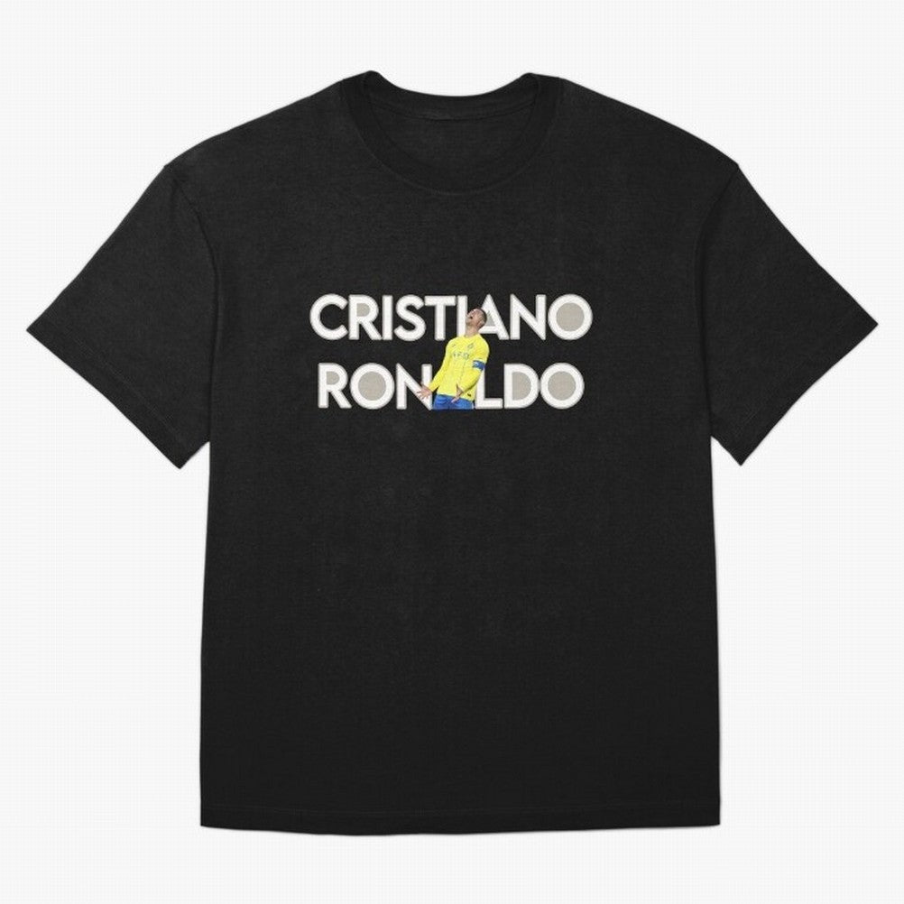 Cristiano Ronaldo Oversized T-Shirt Feel International Energy from FIFA World Cup 2026 Inspired by Mbappe, Spain Energy, Soccer Culture, Superstar Moments, National Team Dreams and Competitive Fire; Great for Watch Parties, Sports Bars, Family