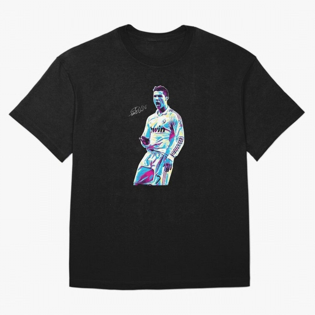 Cristiano Ronaldo Oversized T-Shirt Represent FIFA World Cup 2026 Spirit, Capturing France, Messi, CR7 and Mbappe, Fan Favorite Moments, National Team Passion, Big Match Drama and Soccer History; Made for Die Hard Supporters, Soccer Lovers, Game