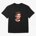 Cristiano Ronaldo Vetor Art Graphics Design Oversized T-Shirt Live the Energy of FIFA World Cup 2026 Group Stage Made for Haaland, Argentina and Brazil Energy, Stadium Memories, Football Loyalty, International Chants and Championship Tradition;