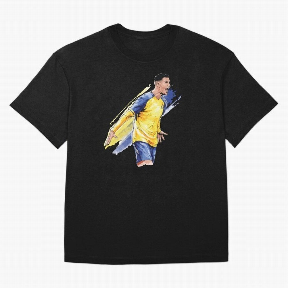 Ronaldo Al-Nassr 2022 Oversized T-Shirt Embrace Match Day Hype around FIFA World Cup 2026 Group Stage, Messi, Neymar and Mbappe, Spain, Classic Soccer Heritage, Championship Pressure, Fan Loyalty and International Pride; Ideal for Football Dads,