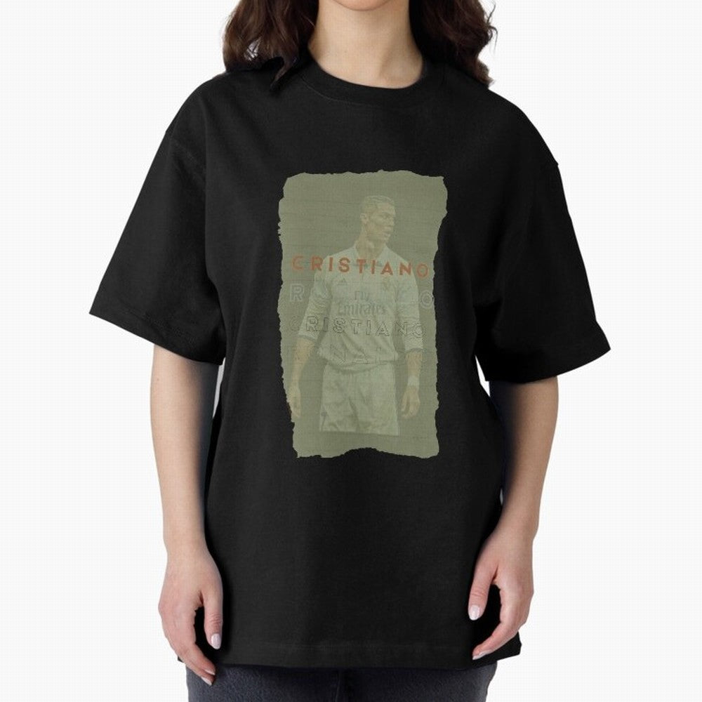 Classic Cristiano Ronaldo Oversized T-Shirt Remember Iconic Moments from FIFA World Cup 2026 with Mbappe, Netherlands Energy, Worldwide Fan Energy, Dramatic Goals, Stadium Lights and Championship Celebrations; Great for Supporters Who Love