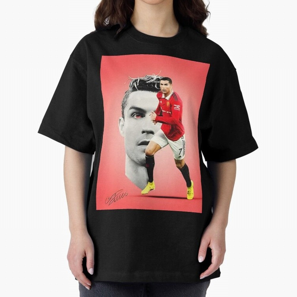 Cr7 Oversized T-Shirt Stand Out with Spirit from Match Day Hype around FIFA World Cup 2026 Group Stage, Messi, Neymar and Mbappe, Argentina and Brazil, Fan Favorite Moments, National Team Passion, Big Match Drama and Soccer History; Ideal for Fans