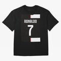 Ronaldo 7 Juventus 19-20 Retro Jersey Oversized T-Shirt Bring Home Match Day Hype around FIFA World Cup 2026, Mbappe, Argentina and Brazil, Stadium Chants, National Pride, Trophy Dreams and Unforgettable Football Memories; Built for Supporters