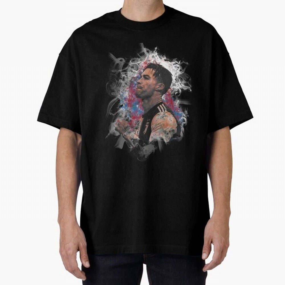 Cristiano Ronaldo pop art painting of ronaldo Oversized T-Shirt Remember FIFA World Cup 2026 Group Stage for Fans of Messi and Cristiano Ronaldo and England, France and Netherlands, Bringing Retro Football Energy, Iconic Rivalries, Trophy Chase