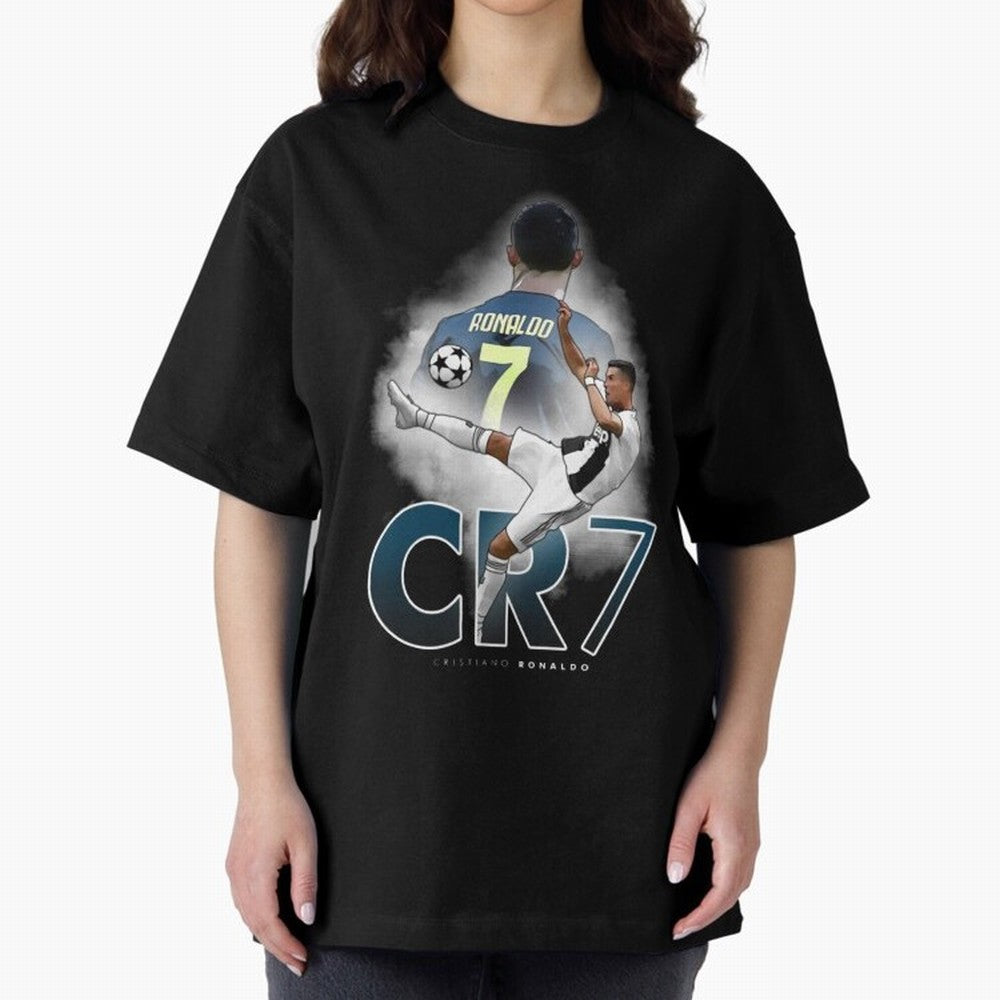 CR7 Oversized T-Shirt Keep the Match Day Mood of FIFA World Cup 2026 Group Stage Spirit, Celebrating England and Germany, Messi, Neymar and Mbappe, Supporter Pride, Iconic Celebrations, Legendary Names and Global Match Day Energy; Made for
