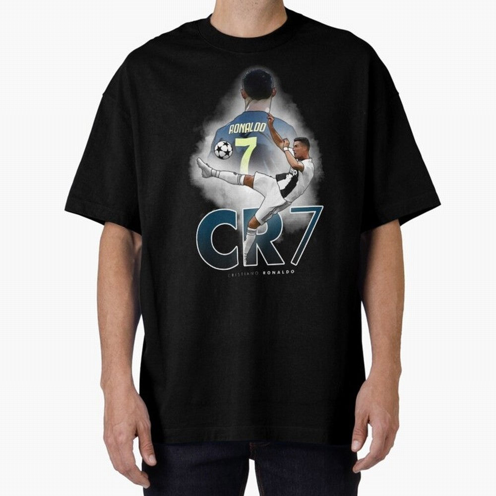 CR7 Oversized T-Shirt Keep the Match Day Mood of FIFA World Cup 2026 Group Stage Spirit, Celebrating England and Germany, Messi, Neymar and Mbappe, Supporter Pride, Iconic Celebrations, Legendary Names and Global Match Day Energy; Made for