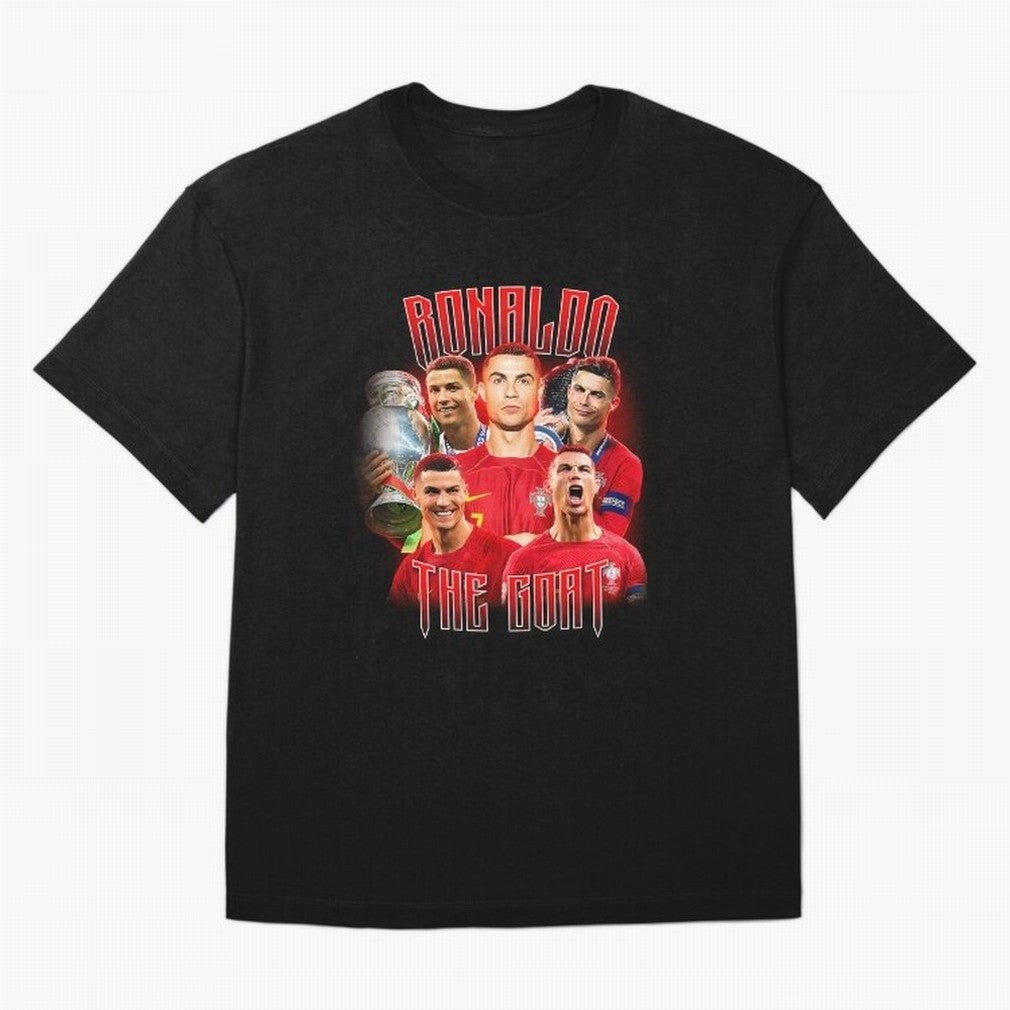 Cristiano Ronaldo The Goat Bootleg Oversized T-Shirt Enjoy Global Football Passion for FIFA World Cup 2026 USA Canada Mexico, Celebrating Haaland and Mbappe, Portugal, Stadium Chants, National Pride, Trophy Dreams and Unforgettable Football