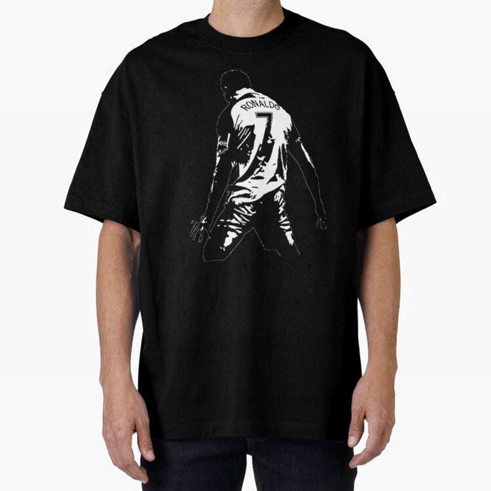 CRISTIANO RONALDO Oversized T-Shirt Cheer for the FIFA World Cup 2026 Group Stage Journey through Haaland and Mbappe Highlights, England Pride, Global Supporter Spirit, Legendary Goals, National Colors and Tournament Celebration; Perfect for Fans,
