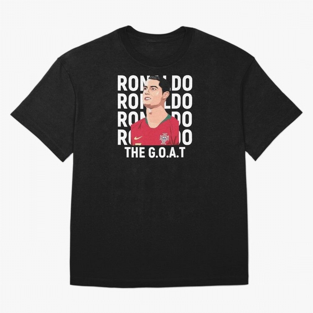 Ronaldo The Goat Oversized T-Shirt Live for the Drama of FIFA World Cup 2026 for Fans of Neymar and Brazil, Bringing Fan Favorite Moments, National Team Passion, Big Match Drama and Soccer History; Ideal for Fans Who Follow Messi, Cristiano