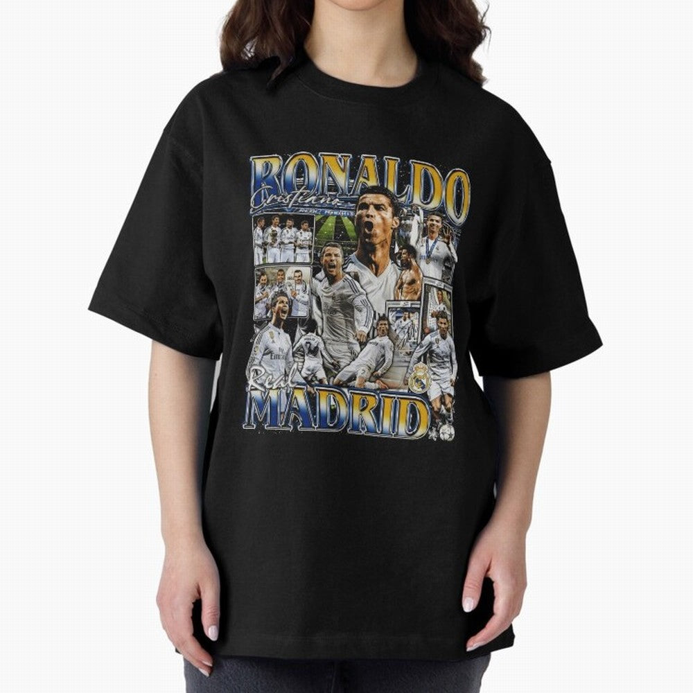 Cristiano Ronaldo Real Vintage Bootleg Oversized T-Shirt Celebrate Fan Favorites in FIFA World Cup 2026 Group Stage Spirit, Featuring Germany, Messi and Cristiano Ronaldo, Football History, Final Match Energy, Crowd Noise and Once in a Lifetime